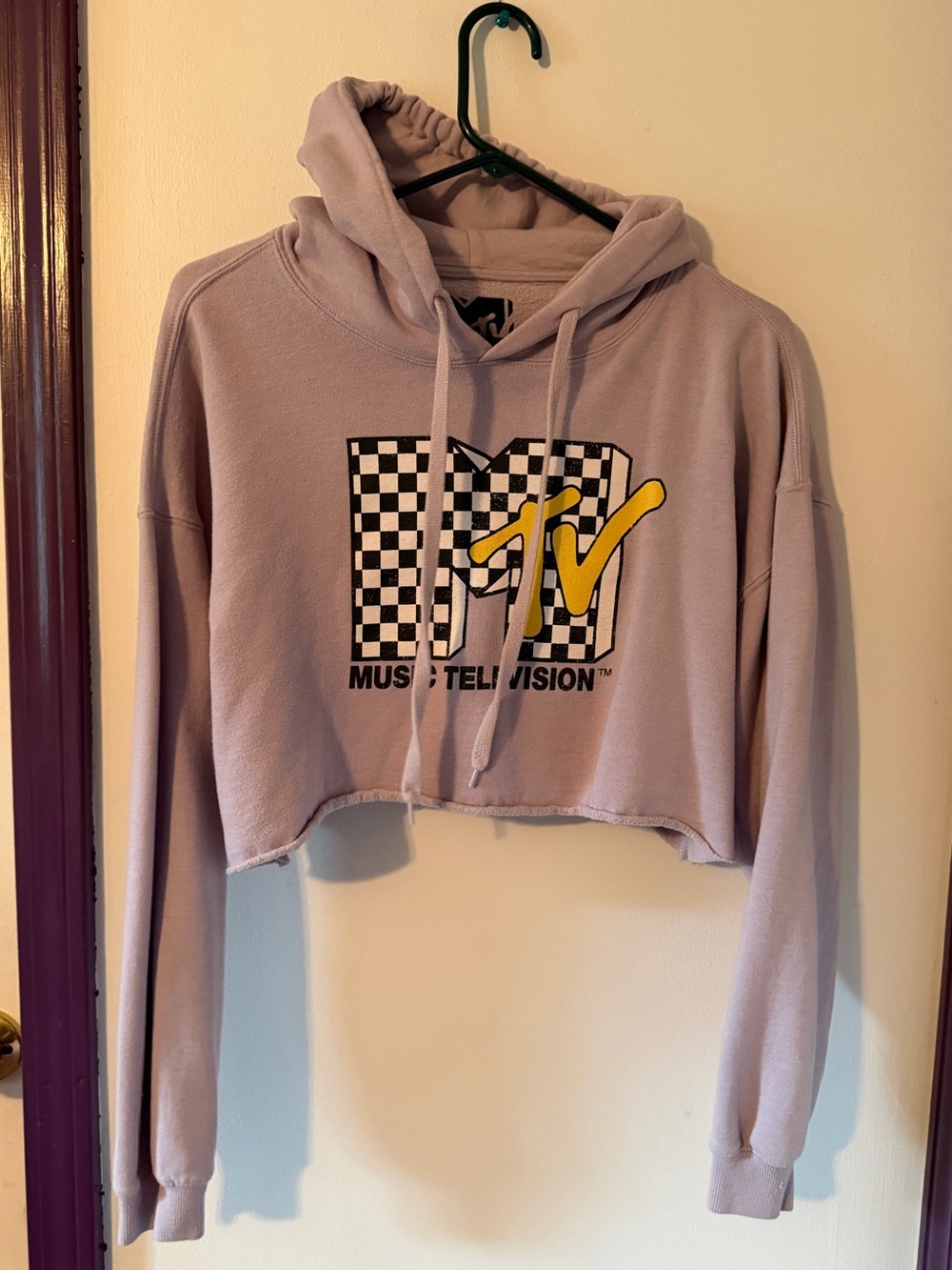 MTV Fleece Cropped Hoodie